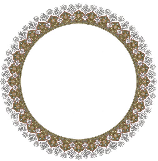 طرح تذهيب دايره